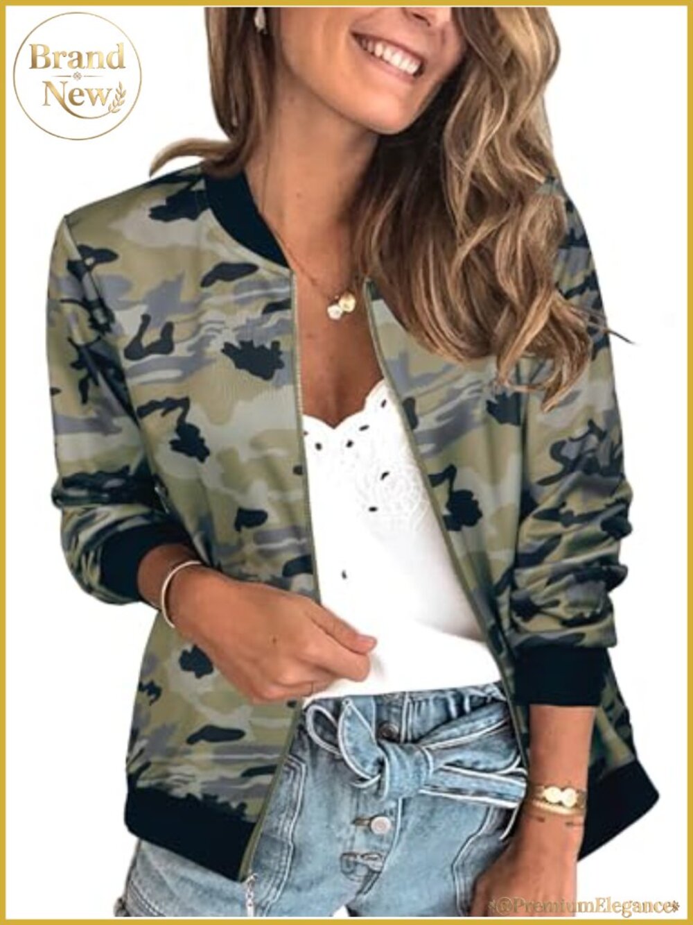 Women's Floral Zip Up Bomber Jacket Lightweight Short No Lining Quilted Outwear